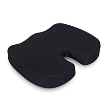 Load image into Gallery viewer, Sleeplabs Memory Foam Coccyx Seat Cushion- Black
