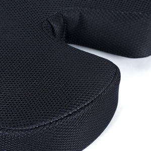 Sleeplabs Memory Foam Coccyx Seat Cushion- Black
